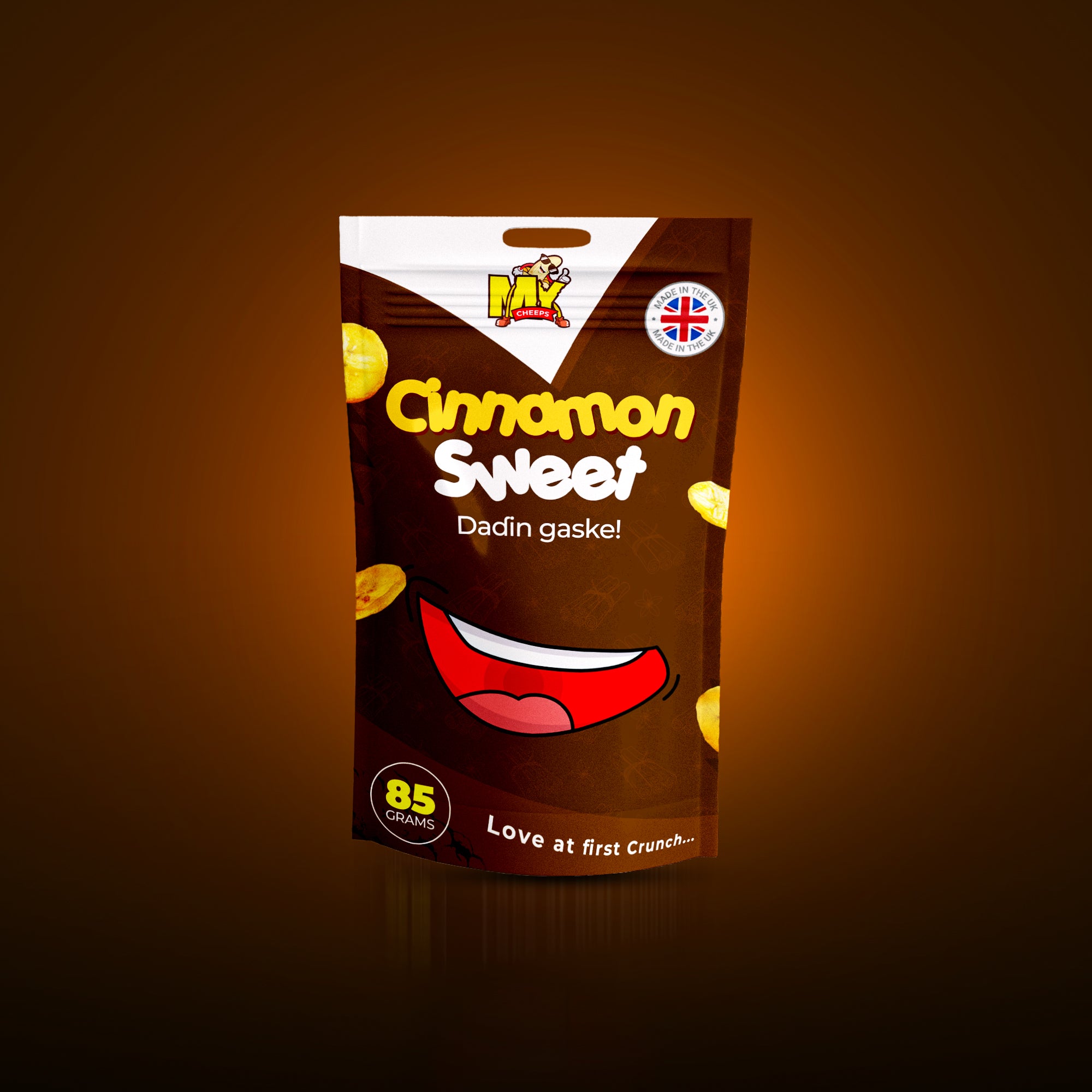 Plantain Chips Spicy Cinnamon Flavour MYCHEEEPS